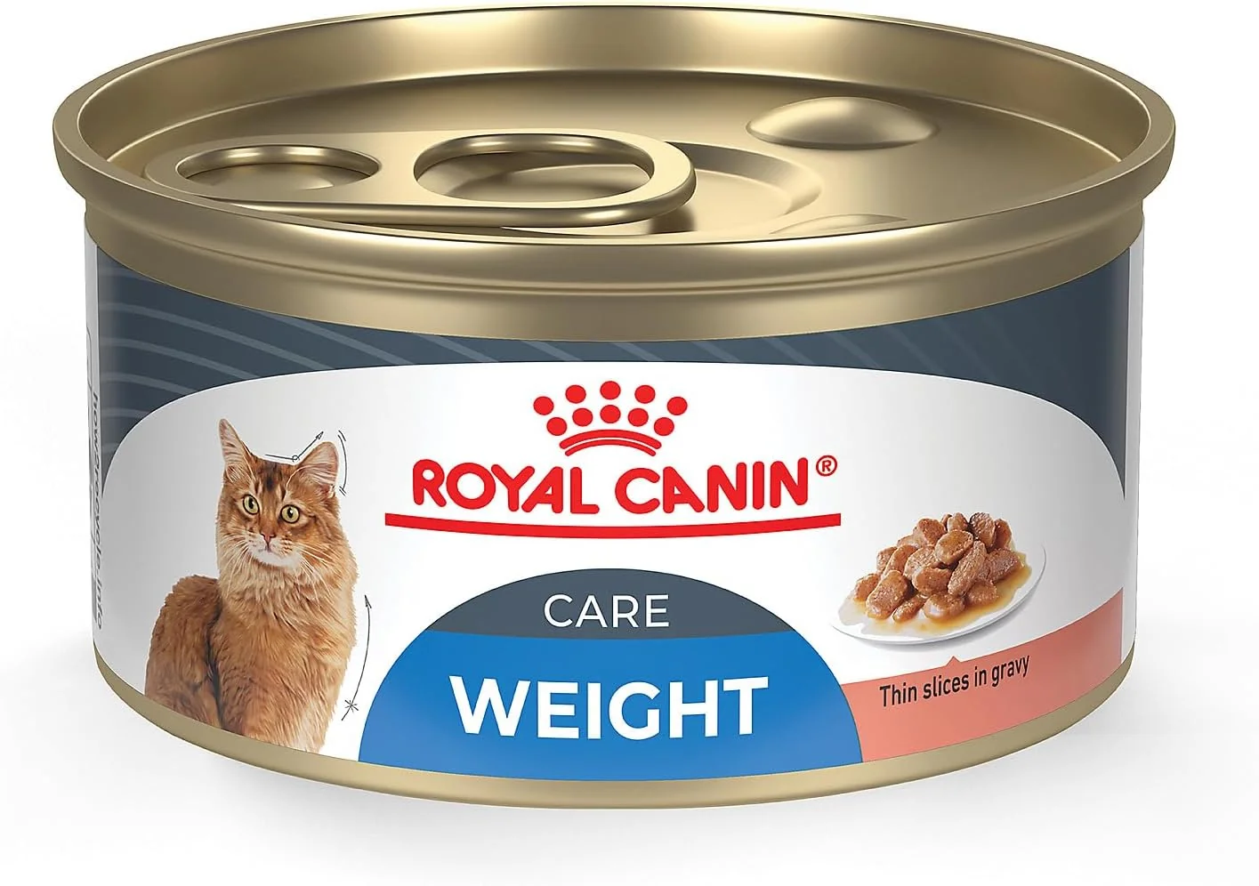 Eco-Friendly Royal Canin Feline Weight Care Thin Slices in Gravy Canned Adult Wet Cat Food 3 oz can 24-count Functional