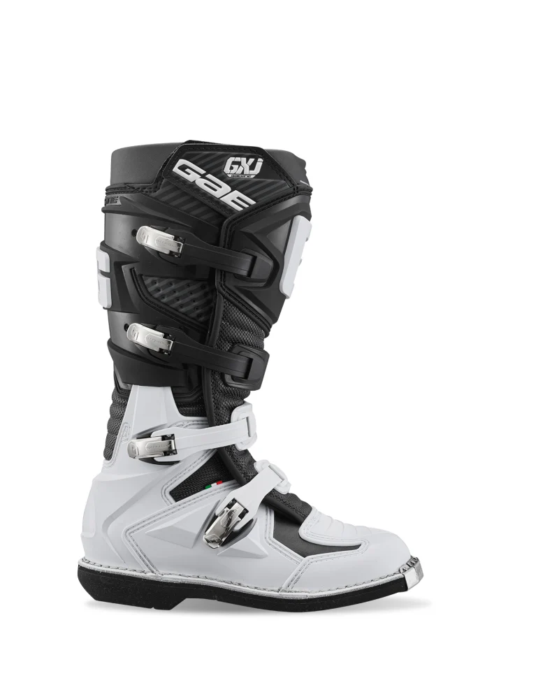Long-Lasting Gaerne GXJ Boot Black White Size - Youth 4 Authentic