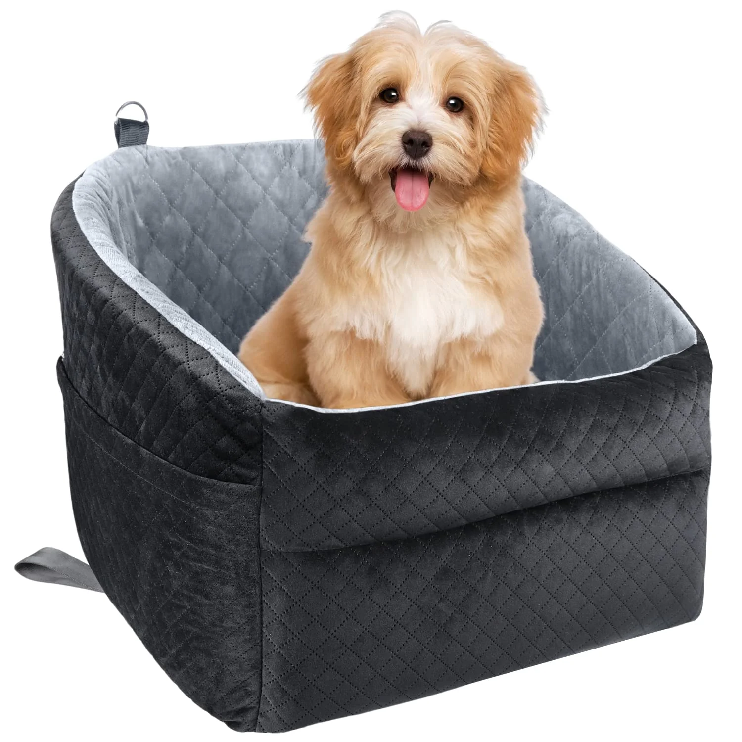 Exclusive GL GLENSLAVE Dog Car Seat for Small Medium Dogs – Detachable Washable Booster Seat Responsible