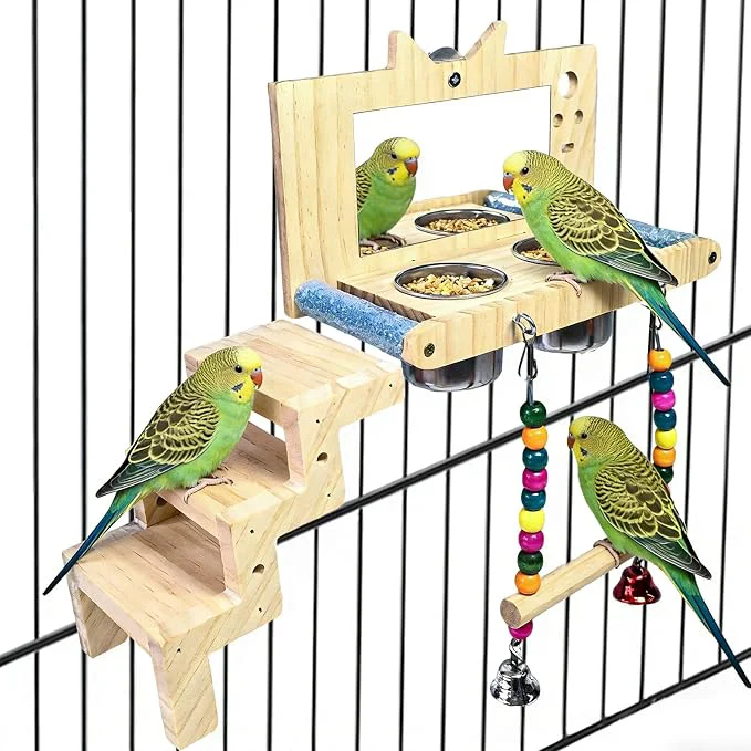 First-Class kathson Bird Perches Cage Toys Green
