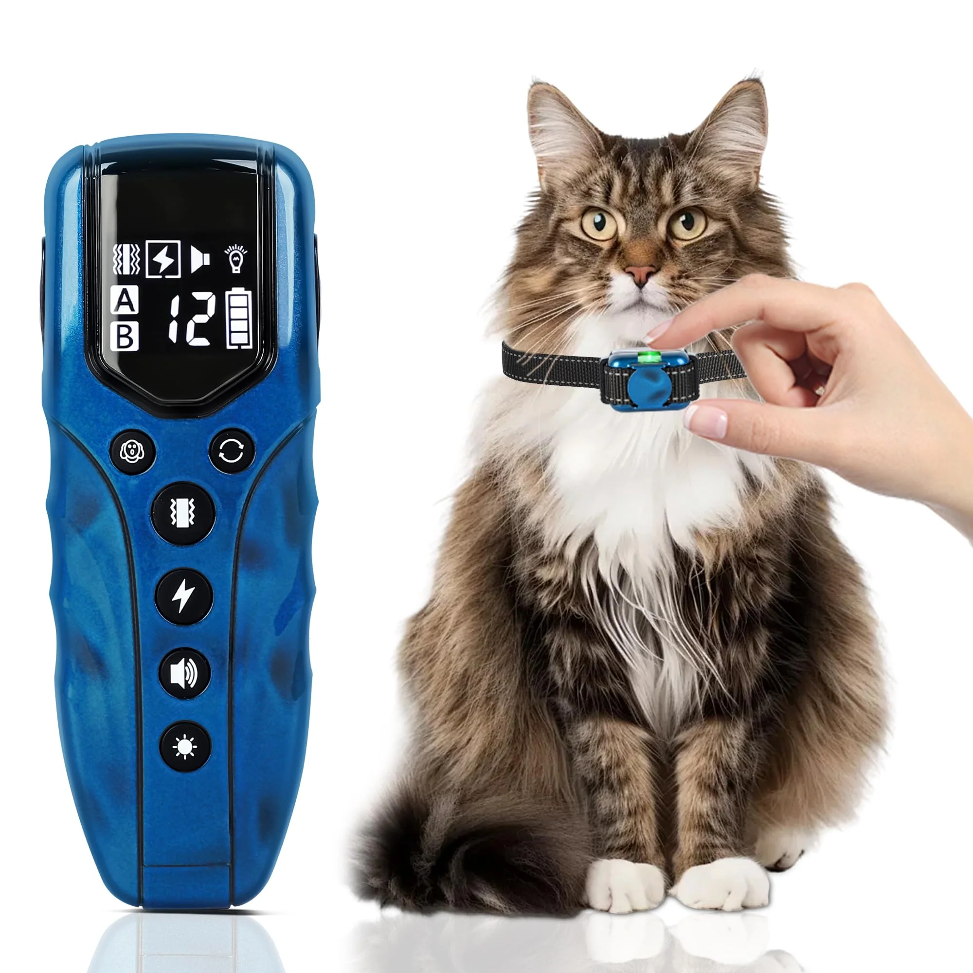 Environmentally Friendly LOSULF Tiniest Small Cat Shock Collar — Lightest Training Collar with 2000ft Remote for 5–15 lb Cats and Medium Large Cats Outstanding