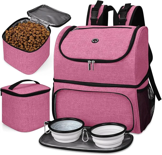 Carefully Designed BAGLHER Pet Travel Bag Double-Layer Pet Supplies Backpack Pet Travel Backpack Lightweight