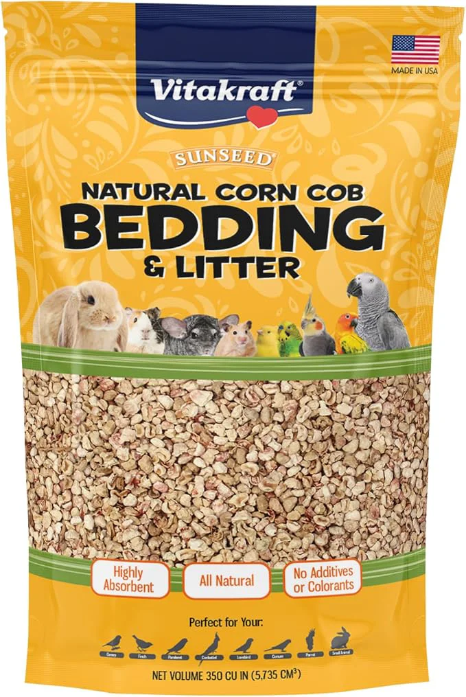 Trendy Sunseed Natural Corn Cob Bedding Litter Eco-Friendly