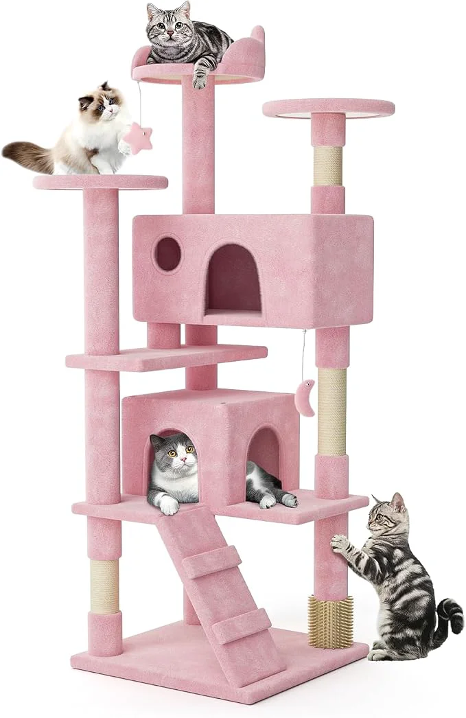Easy-to-Use MoNiBloom 60 Inch Cat Tree Tower Trusted