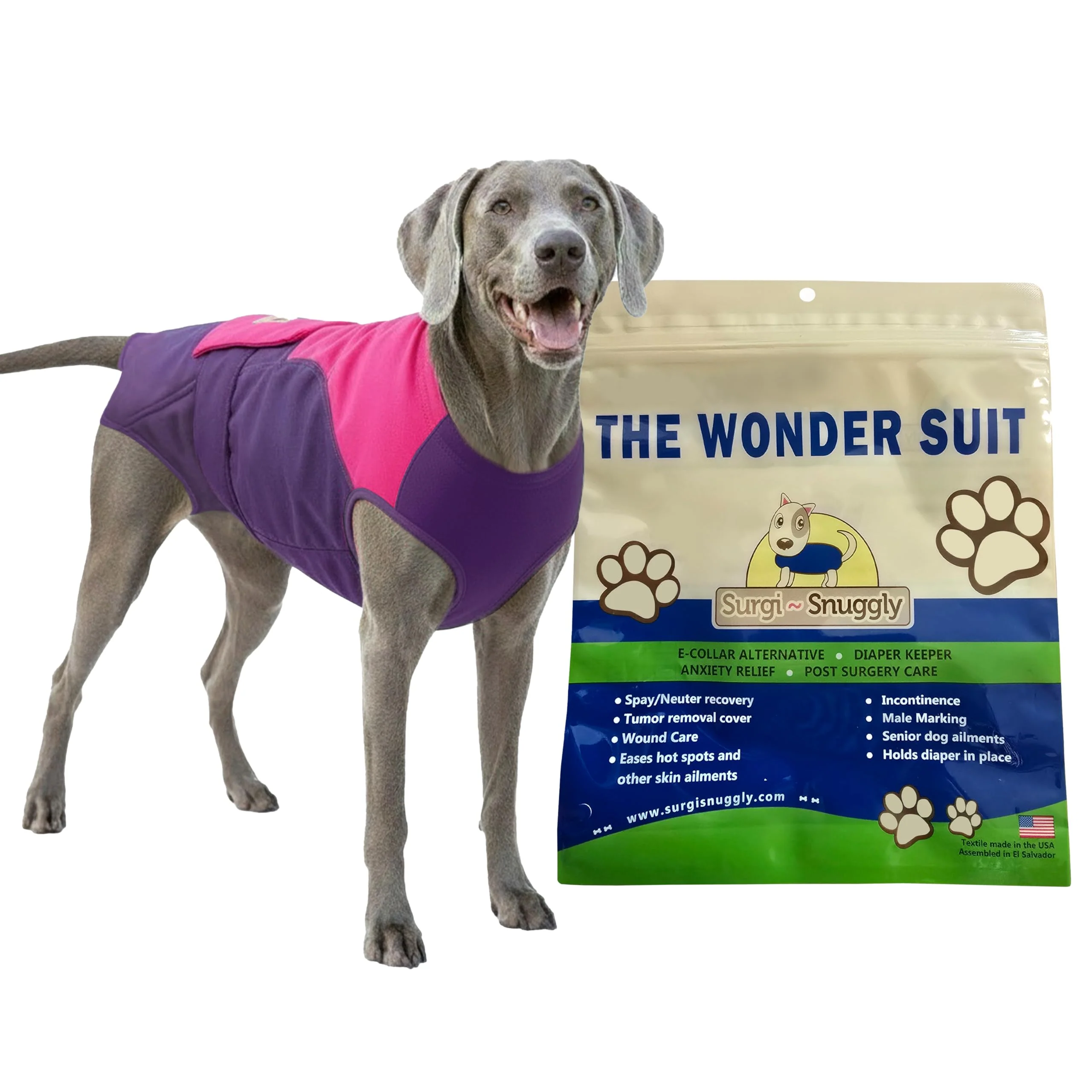 Minimalist Surgi Snuggly Dog Onesie Diaper Keeper – Superior Fit for Male Female Dogs 2XL-S Trusted