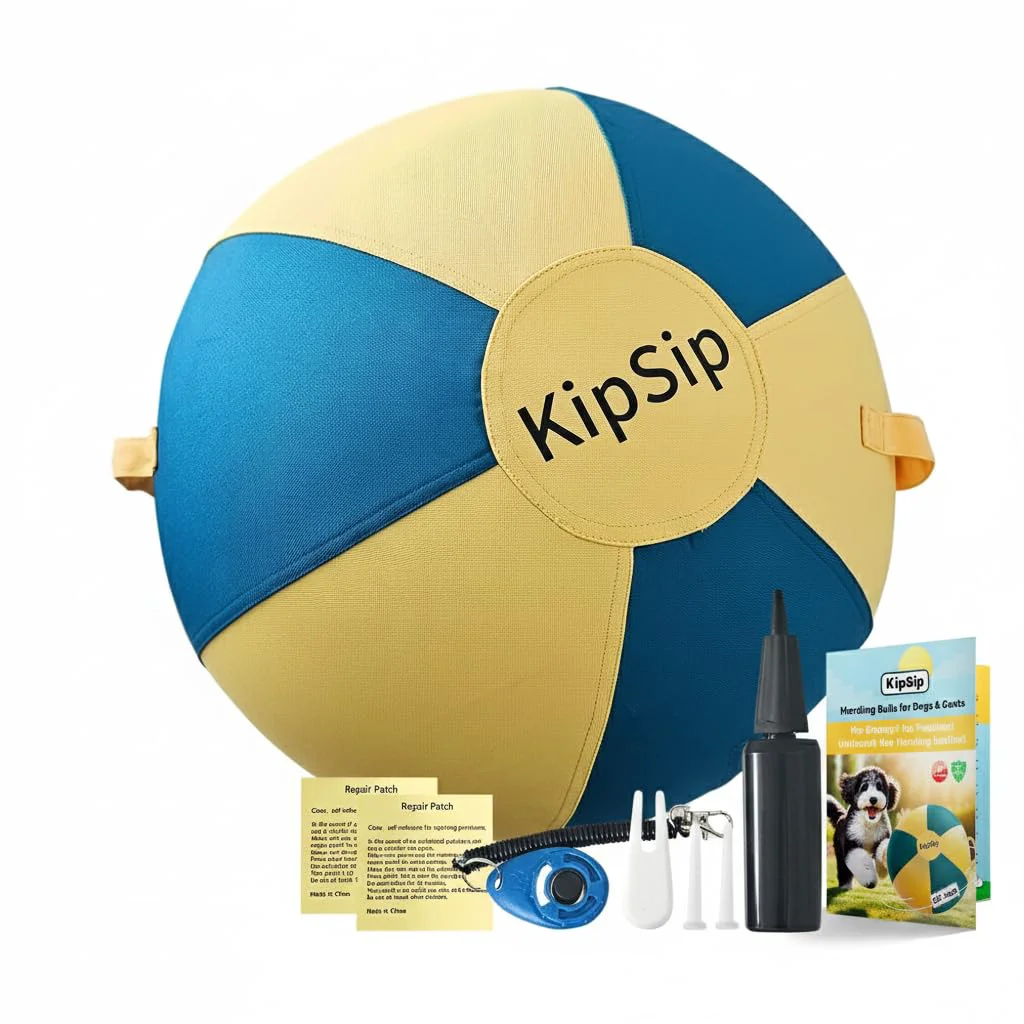 Responsible KipSip Herding Ball for Dogs – 18 Training Toy for Aussies Collies Heelers Practical