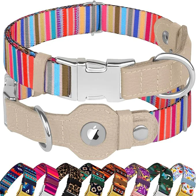 Clean AirTag Dog Collar for Small Medium Large Breed Innovative