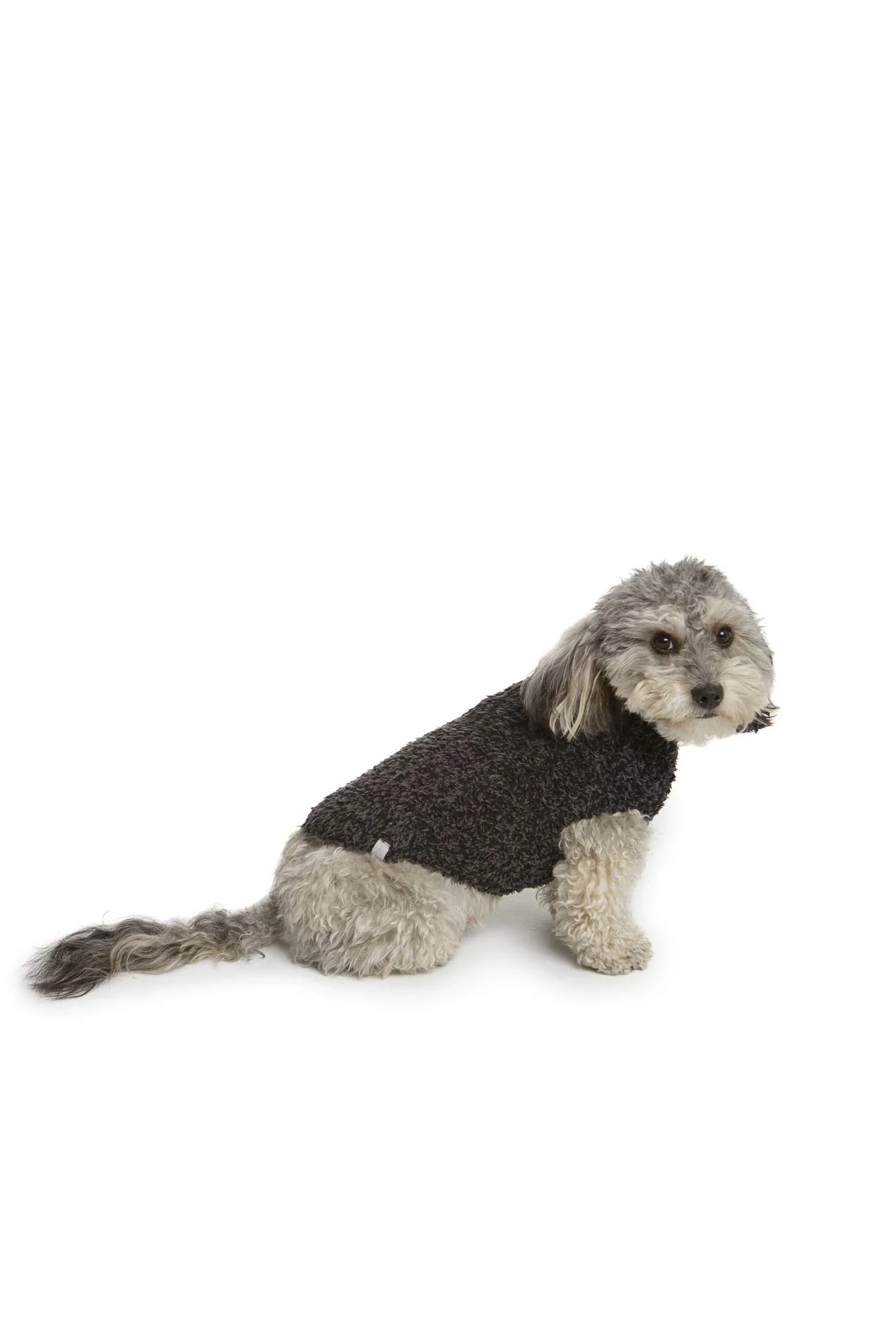 Effective Barefoot Dreams CozyChic Ribbed Pet Sweater – Heathered Carbon-Black X-Small Trusted