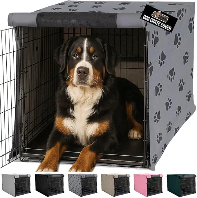 Trendy GORILLA GRIP Dog Crate Covers compatible Modern