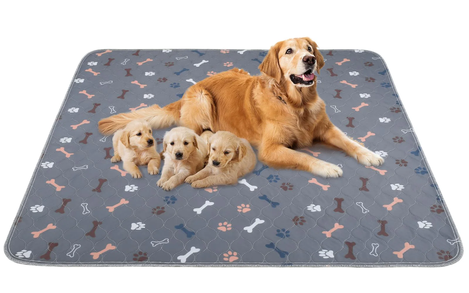 Pure Baodan Washable Pee Pads for Dogs 72x72 — Extra Large Non-Slip Ultra Absorbent Reusable First-Class
