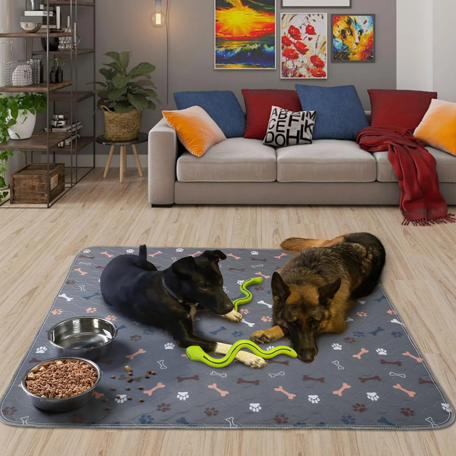 Luxury Baodan Washable Dog Pee Pads – Large 36x72 2-Pack Reusable Leakproof Non-Slip Comfortable