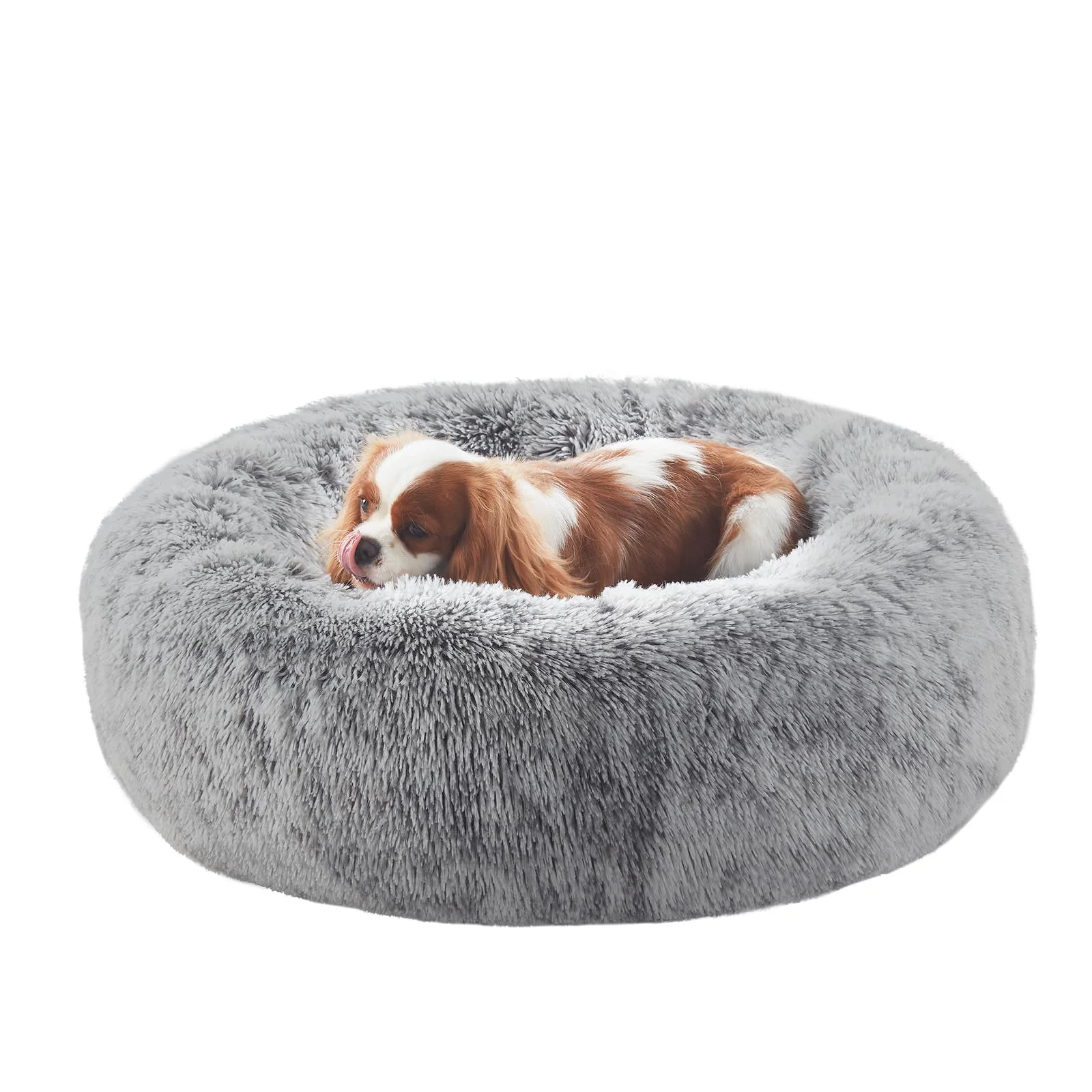 Authentic BedStill 30-Inch Donut Dog Bed for Medium Dogs – Calming Fluffy Round Bed with Removable Washable Cover Up to 45 lbs Certified