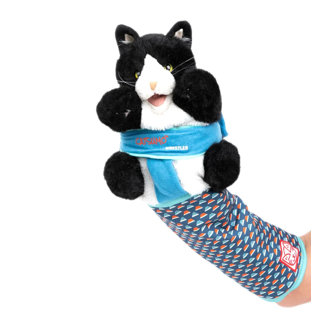 Traditional CATSUMO Cat Wrestling Glove Puppet – Interactive Hand Mitt for Play Enrichment Catnip Outstanding