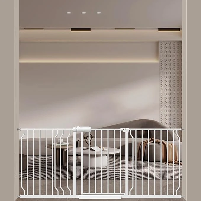 Selected WAOWAO Baby Gate 62.20-71.26 Extra Wide Pressure Mounted Walk Through Swing Luxury