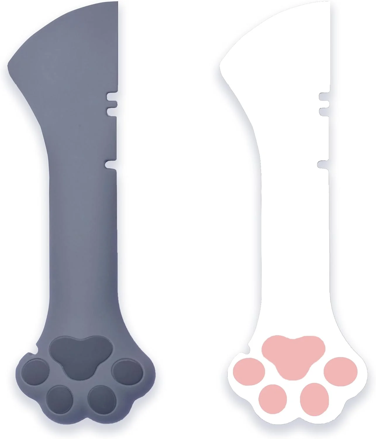 Original Design Meow Woof Cat Wet Food Spoon Mini Spatula for Pet Canned Food BPA Can Spoons for Animal Feeding Small Jars Spatulas Easy Clean Scraper for Dog Food Cans （2 Spoons） Trendy