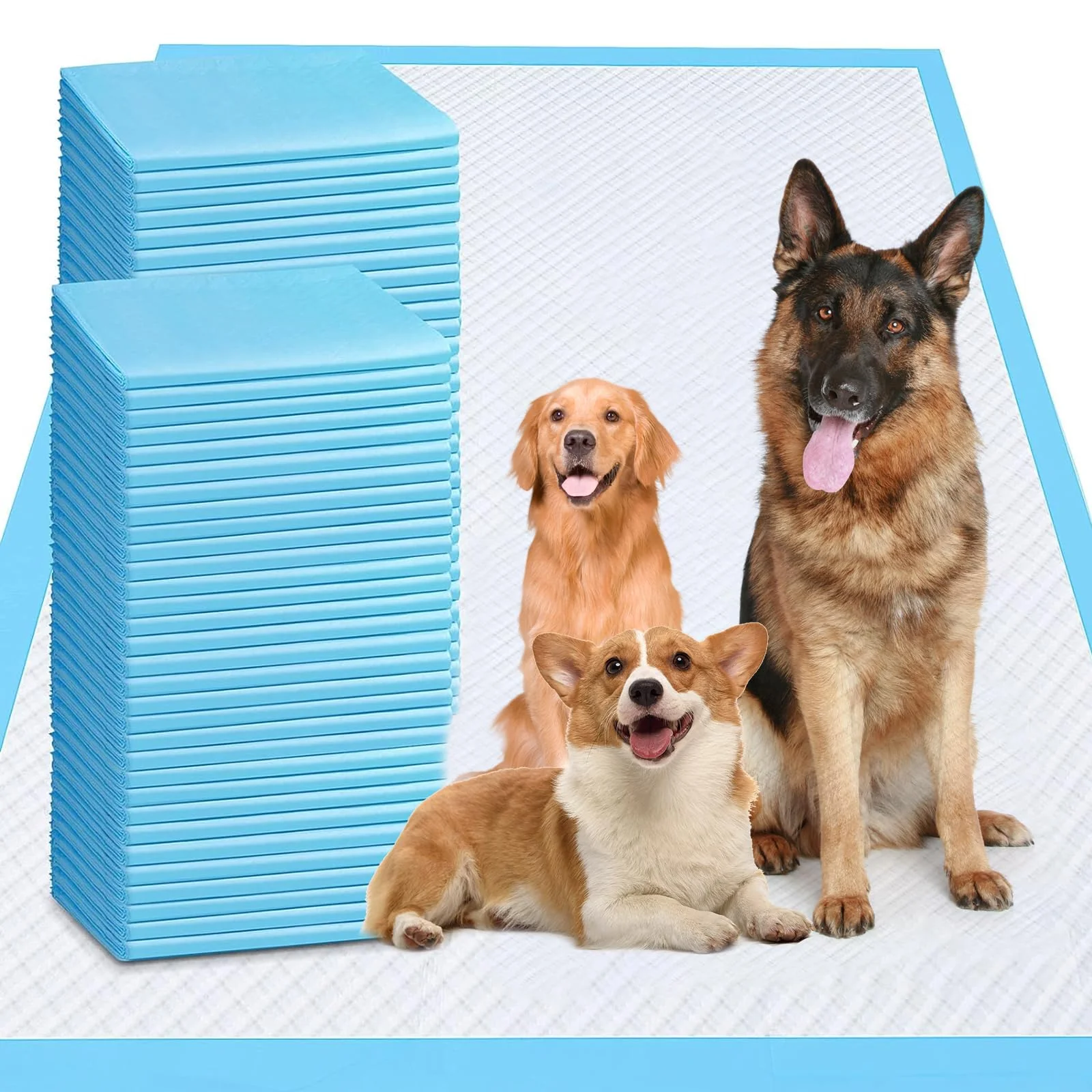 Next-Generation Odorless XXXXL Puppy Pee Pads 31x47 – 40 Count Thick Leak-Proof 6-Layer Absorbent Training Pads Excellent