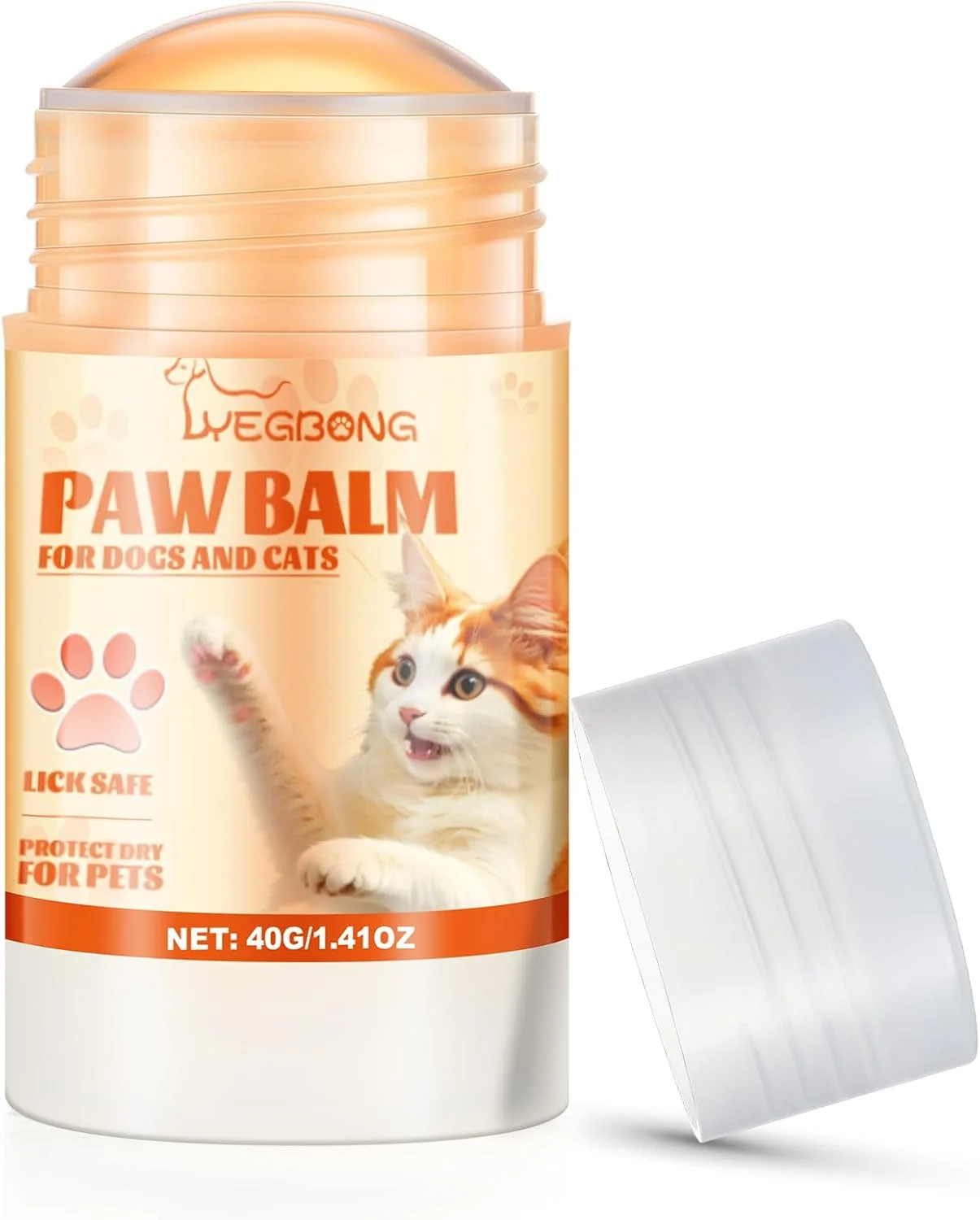 Carefully Designed Cat Paw Butter 1.4 oz Balm for Cats Dogs Dry Noses and Cracked Paws Dog Cat Soother Balm Natural Butter for Dry Noses Eco-Friendly