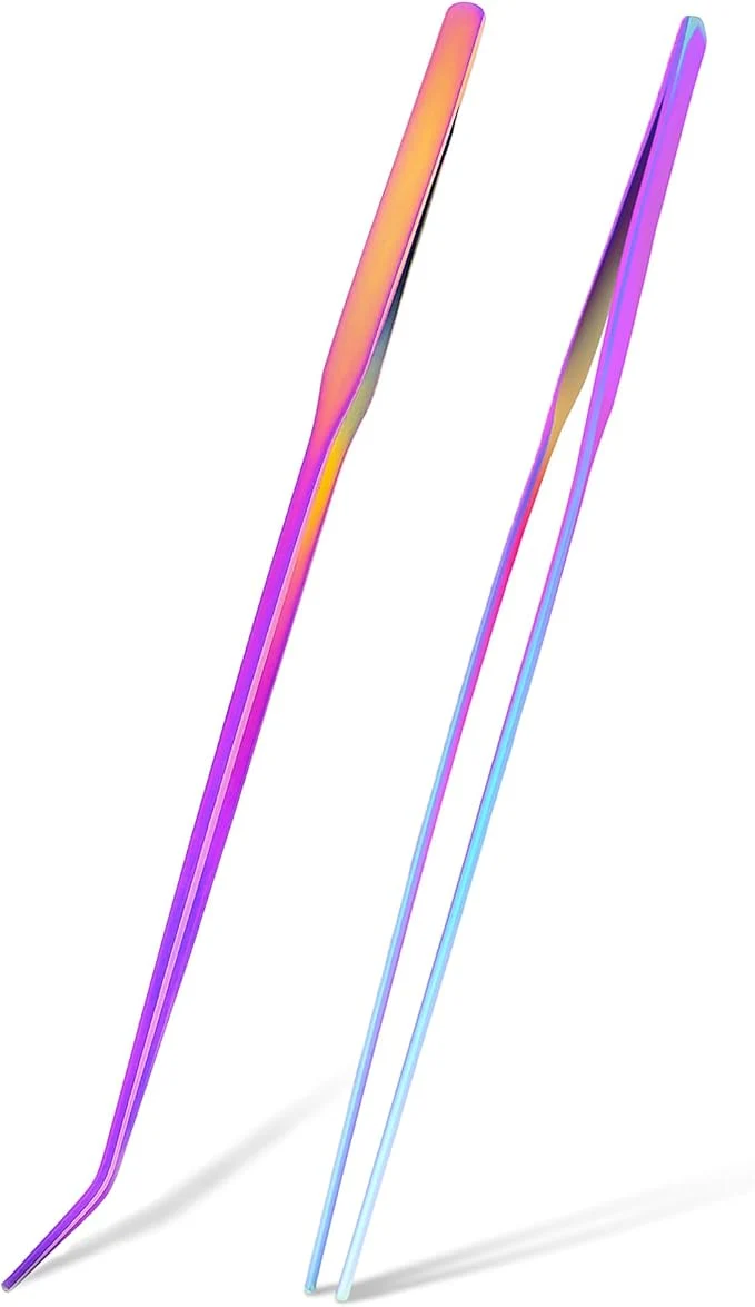 Selected Mandala Crafts 15 Inches Rainbow Stainless Steel Straight and Curved Aquarium Unique