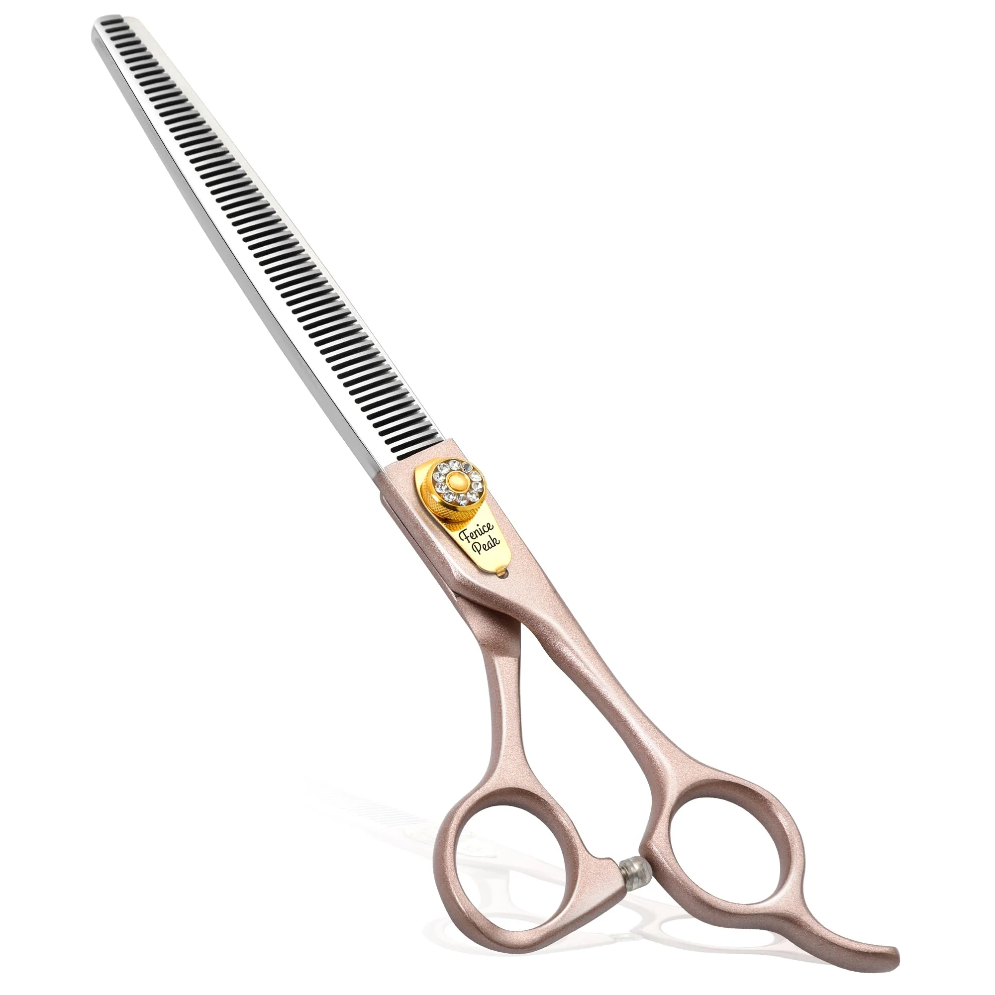 Trusted Fenice Peak Professional Thinning Scissors for Dogs and Cats - 7 7.5 Inch 440C Stainless Steel 50 56 Teeth Secure