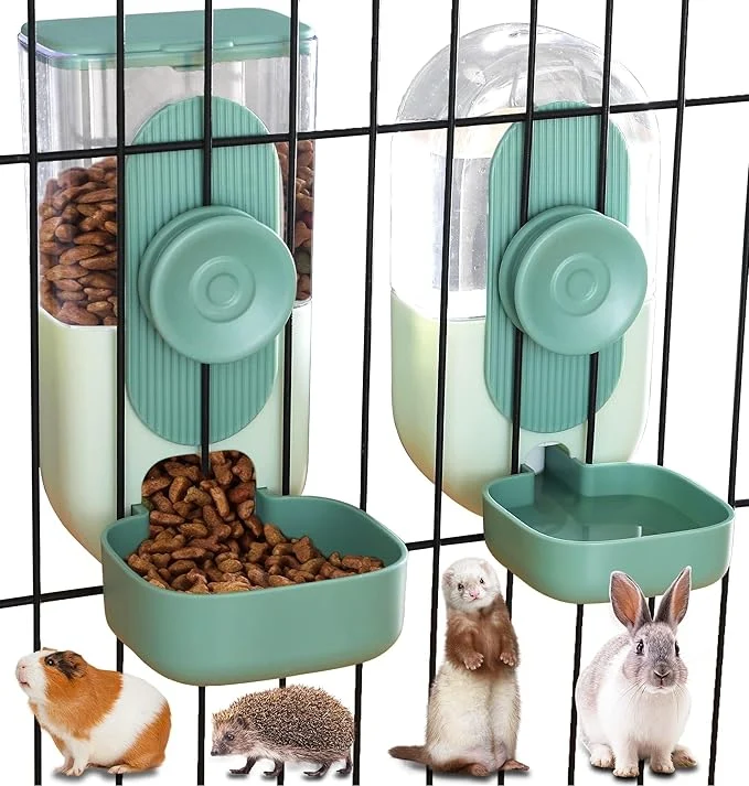 Luxury Kenond 35oz Hanging Automatic Pet Food Water Dispenser Auto Gravity Pet Feeder Fine