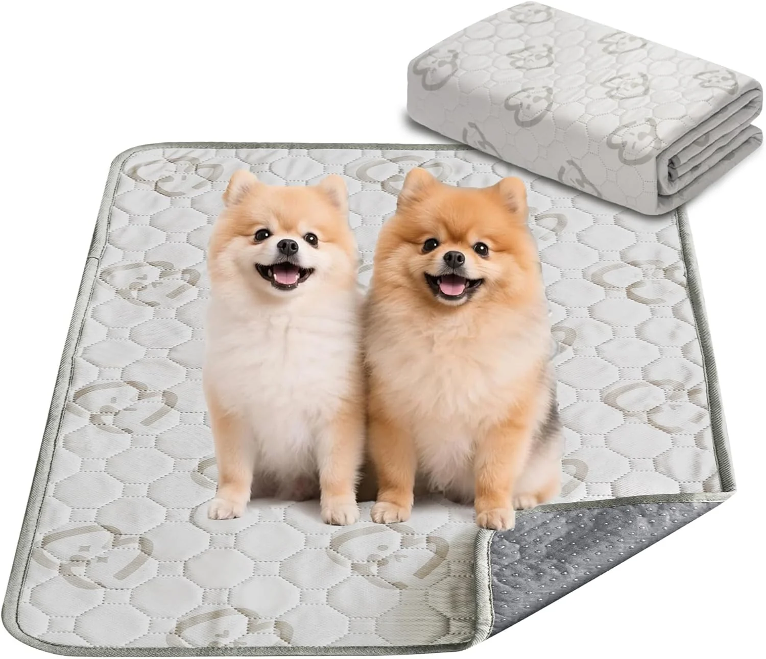 Natural FXW Washable Pee Pads for Dogs Puppy Pads with Super Absorbent Specifically Designed for Potty Training 35 Square Khaki 1 Pack Outstanding