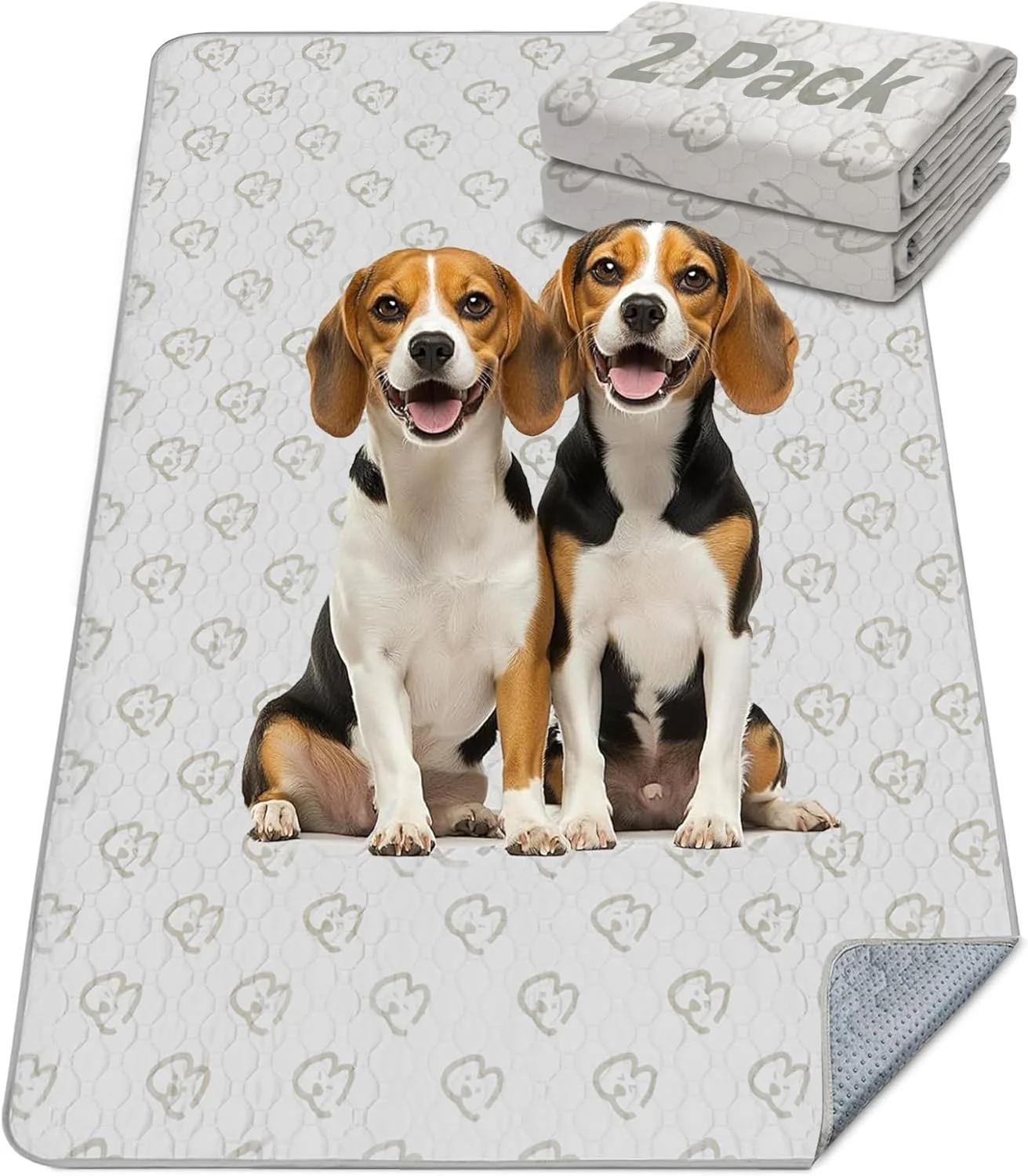 Genuine FXW Washable Pee Pads for Dogs Puppy Pads with Super Absorbent Specifically Designed for FXW Rollick Homeplus 24inch 8 Panels Dog Playpen 85 × 39 Rectangle Khaki 2 Packs Next-Generation