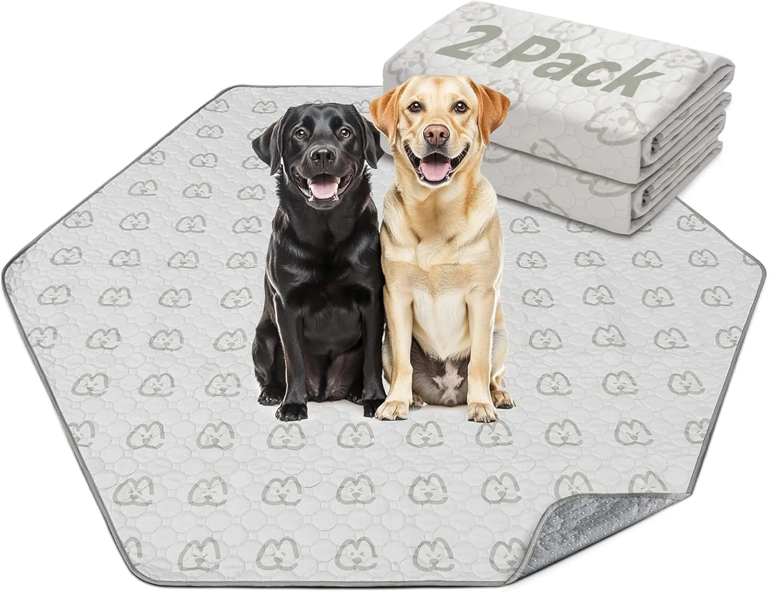 Premium Material FXW Washable Pee Pads for Dogs Puppy Pads with Super Absorbent Specifically Designed for FXW Rollick Homeplus 32 40 45inch 6 Panels Dog Playpen 35 Hexagon Khaki 2 Packs Genuine