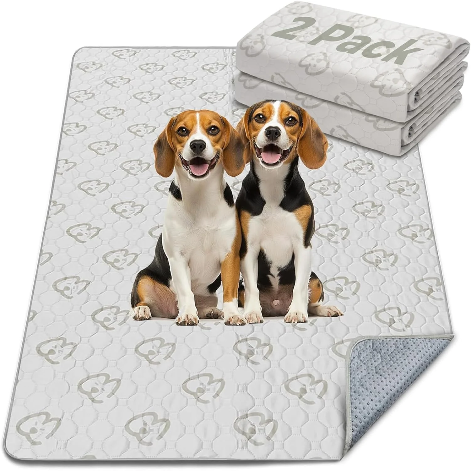 Durable FXW Washable Pee Pads for Dogs Puppy Pads with Super Absorbent Specifically Designed for FXW Rollick Homeplus 32 40 45inch 6 Panels Dog Playpen 71 × 43 Rectangle Khaki 2 Packs High-Grade