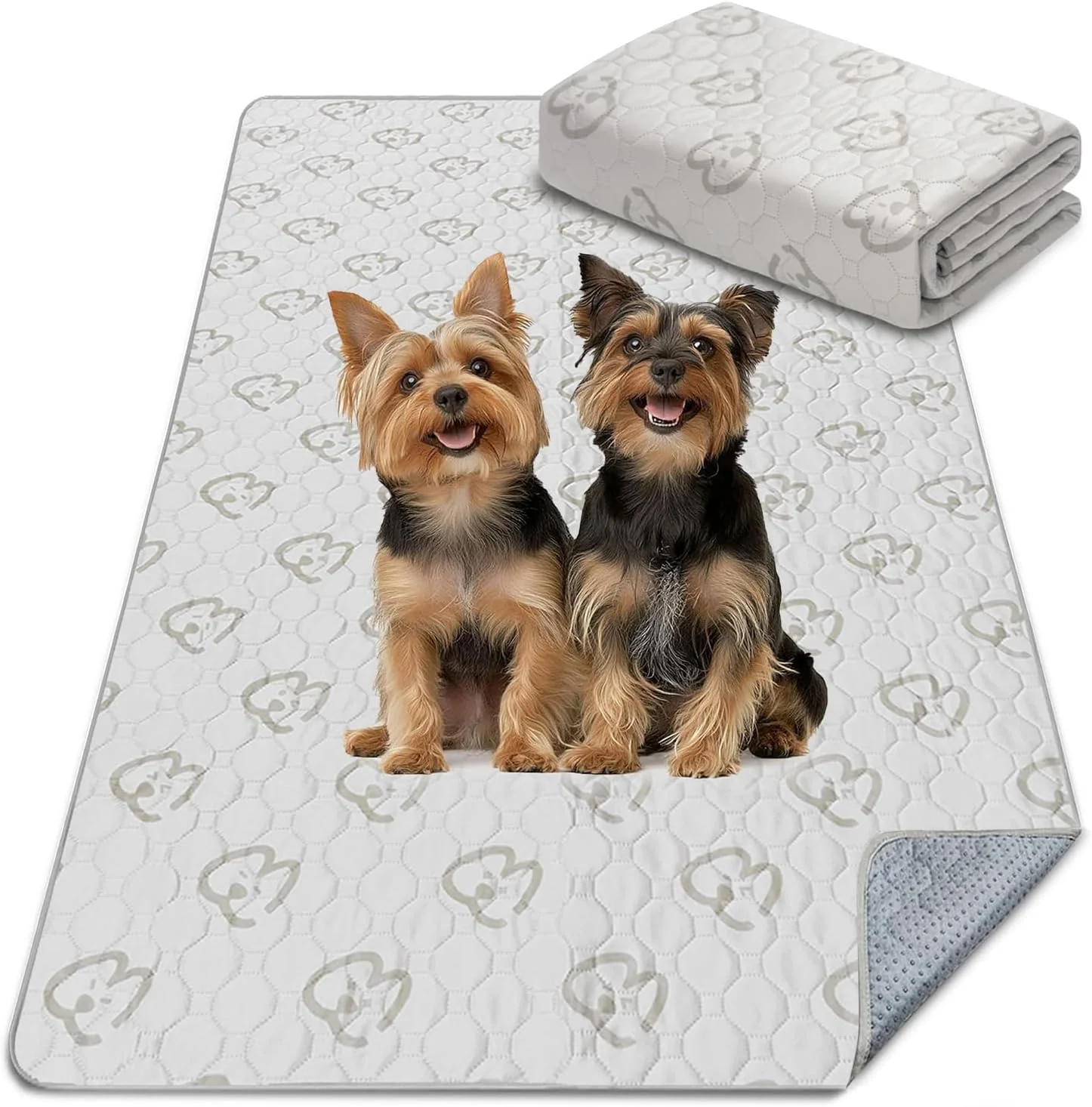 Detailed FXW Washable Pee Pads for Dogs Puppy Pads with Super Absorbent Specifically Designed for FXW Rollick Homeplus 32 40 45inch 6 Panels Dog Playpen 71 × 43 Rectangle Khaki 1 Pack Premium Material