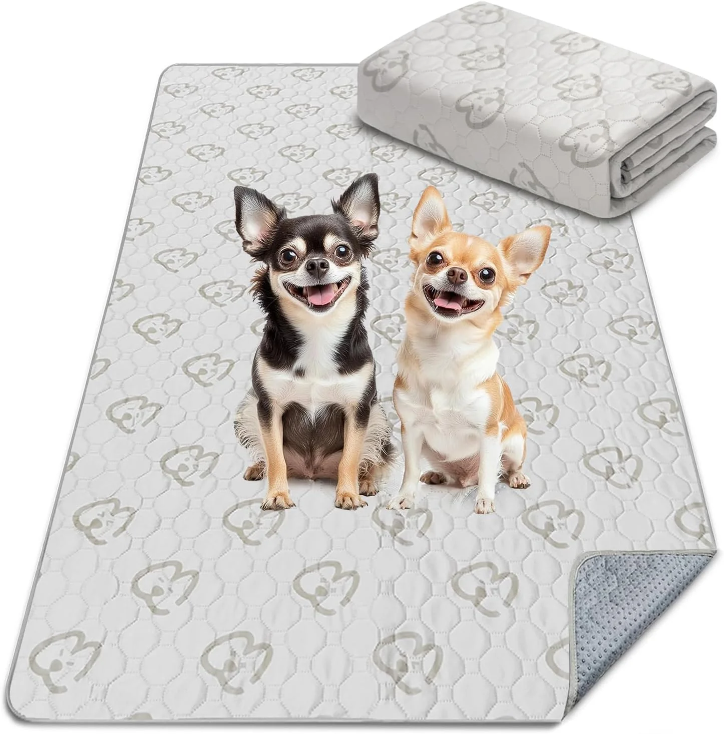 Carefully Designed FXW Washable Pee Pads for Dogs Puppy Pads with Super Absorbent Specifically Designed for Potty Training 70 × 30 Rectangle Khaki 1 Pack Original Design