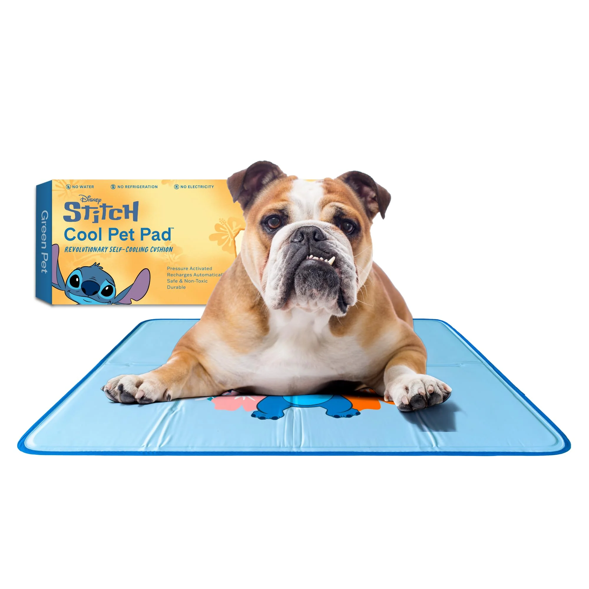Exceptional The Green Pet Shop Cool Pet Pad - Medium Stitch Self-Cooling Mat 21-45 lbs Environmentally Friendly