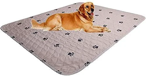 Recyclable Washable Dog Pee Pads with Puppy Grooming Gloves Puppy Pads Reusable Pet Training Pads Large Dog Pee Pad Waterproof Pet Pads for Dog Bed Mat Super Absorbing Whelping Pads Enhanced
