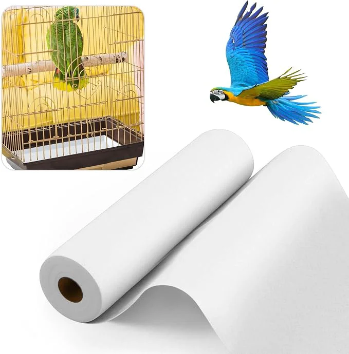Environmentally Friendly 100 ft x 11 Inch Bird Cage Liner Disposable Cages Cushion Pad Mat Precut First-Class