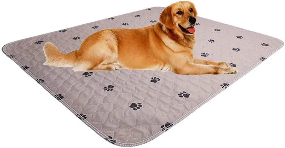 Innovative Washable Dog Pee Pads with Puppy Grooming Gloves Puppy Pads Reusable Pet Training Pads Large Dog Pee Pad Waterproof Pet Pads for Dog Bed Mat Super Absorbing Whelping Pads Original