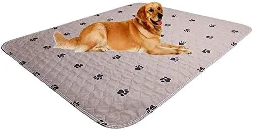 Genuine SincoPet Washable Dog Pee Pads with Puppy Grooming Gloves Puppy Pads Reusable Pet Training Pads Large Dog Pee Pad Waterproof Pet pads for dog Bed Mat Super Absorbing Whelping Pads Brown Dependable