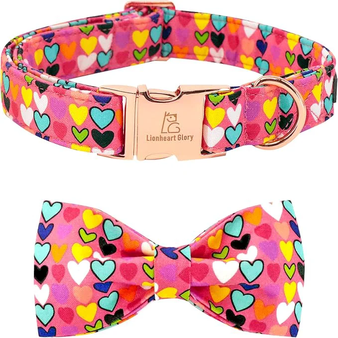 Traditional Lionheart glory Valentine's Dog Collar Dog Collars Enhanced