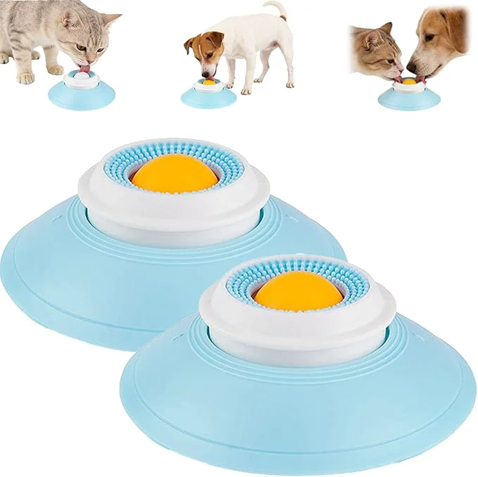 Official Dog Lick Ball Licking A Ball Add More Fun Bowl Dog Lick Ball Bowl Licking A Ball for Dogs Slow Down Eating Speed and Add More Fun for Your Dog and Cats. Y 2PCS About ThisOverview Secure