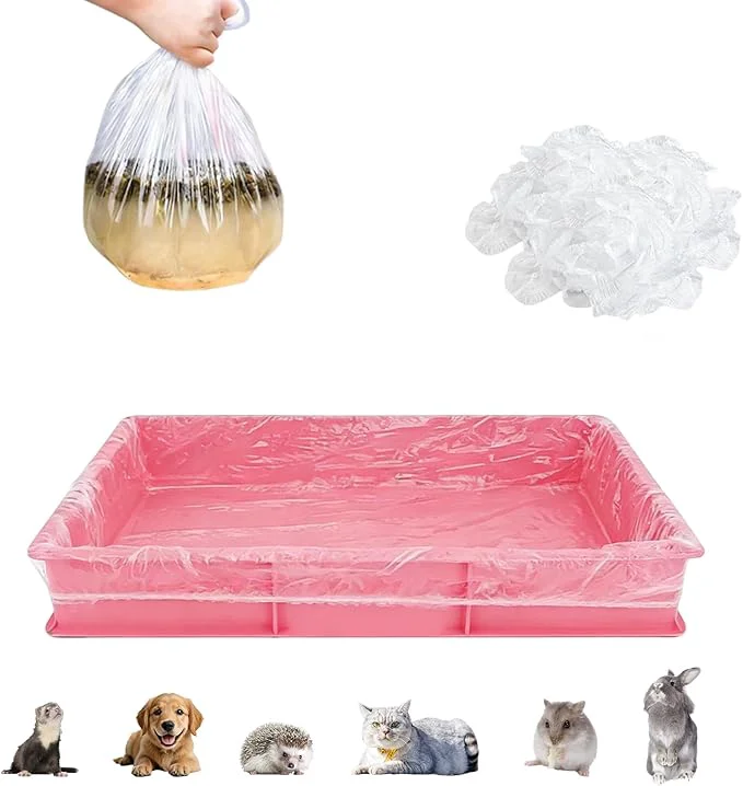 Smart Disposable Cage Liners 50PCS Plastic Litter Liner Bag Flexible