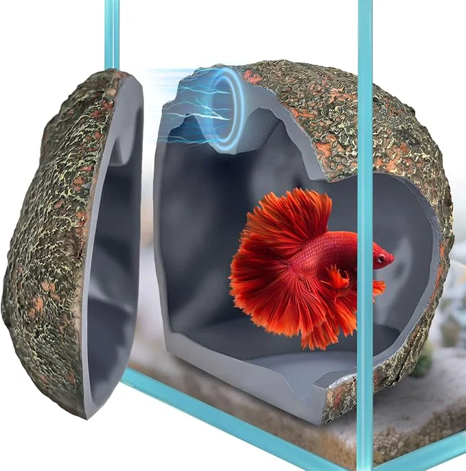 User-Friendly 3rd-Gen Magnetic Aquarium Cave istic Magnetic Rocks Fish Tank Decor High-End