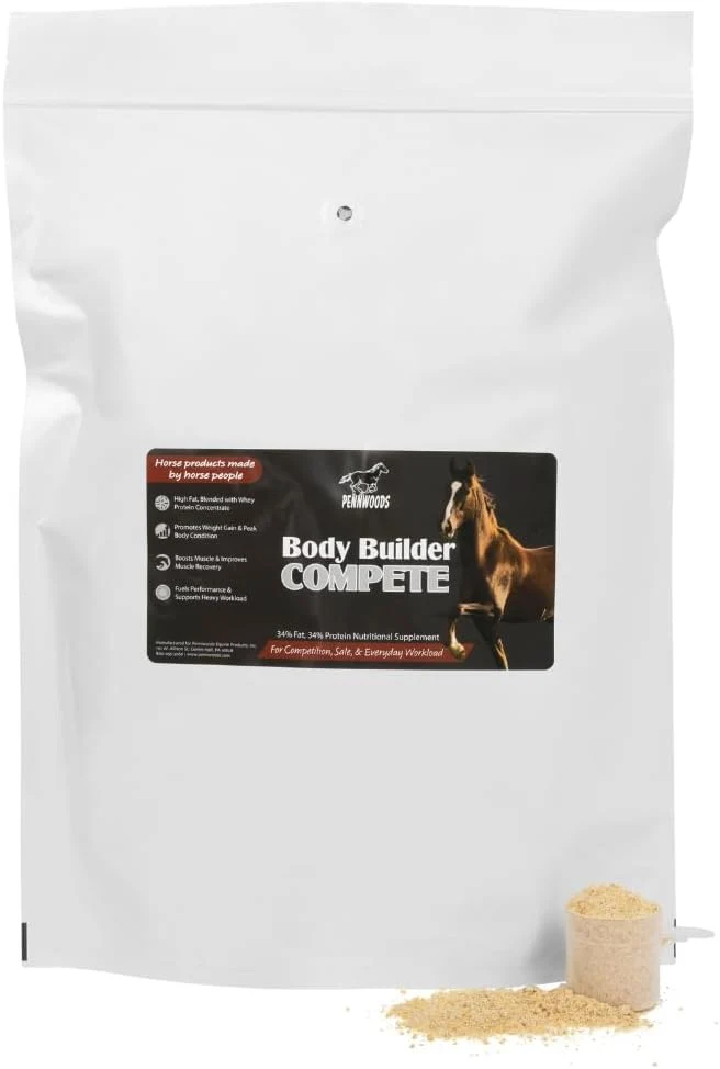 High-Performance Body Builder Compete Advanced Horse Weight Gain Supplement Designed for Competition and 22lb Bag Authentic