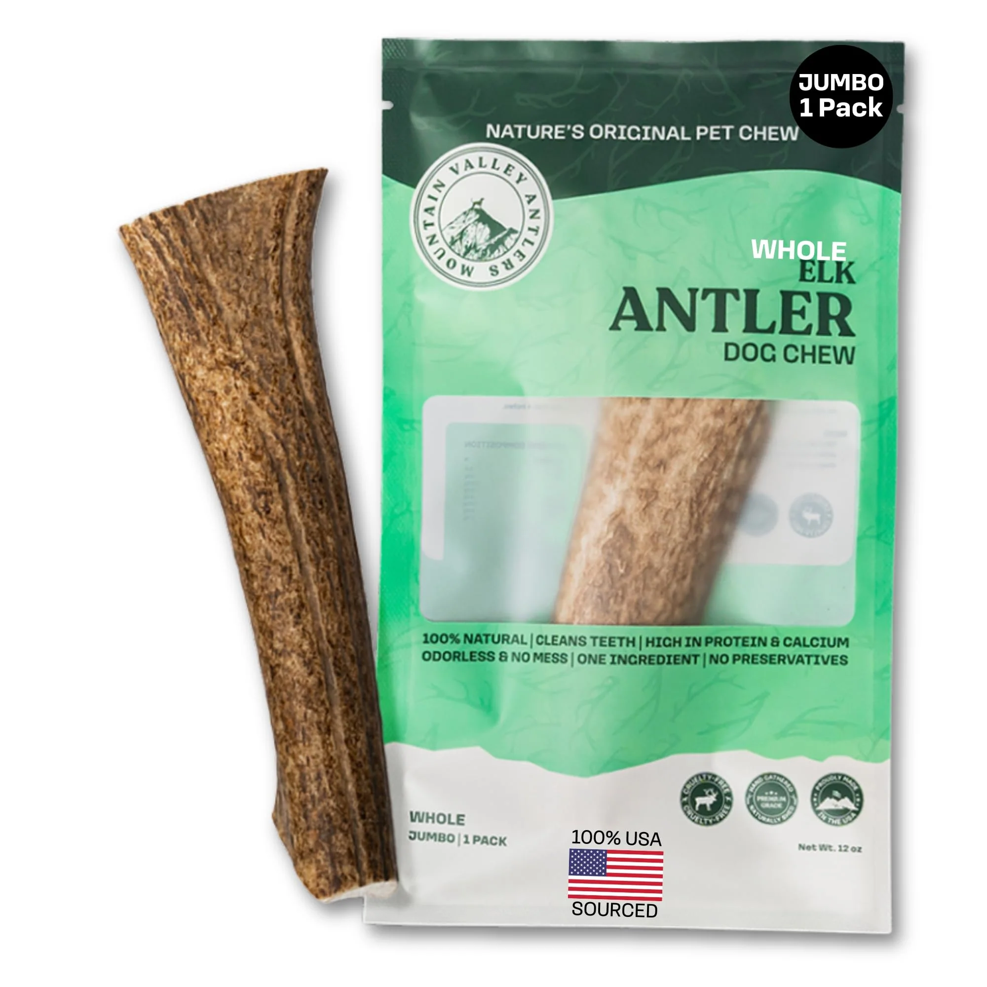 Practical Mountain Valley Elk Antlers for Dogs Jumbo VisaMastercardMaestroApple PayDiscoverShop Pay Detailed