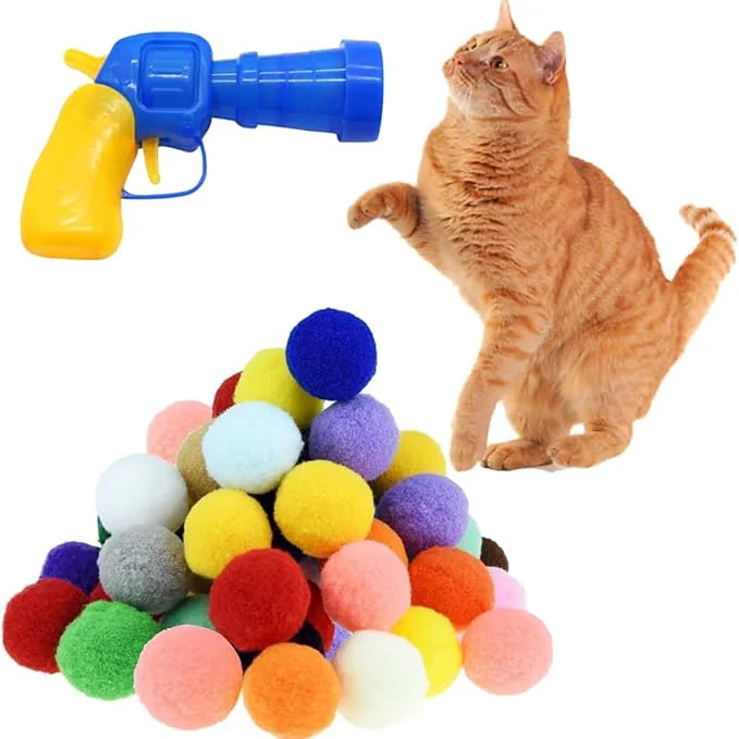 Exceptional 30 Pcs Soft Pom Pom Balls for Kittens Effective