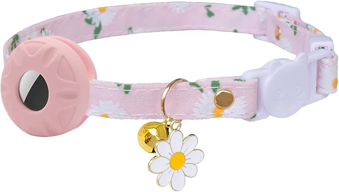 Exceptional Breakaway Cat Collar with Airtag Holder Kitten Collar with Apple Air Tag Superior
