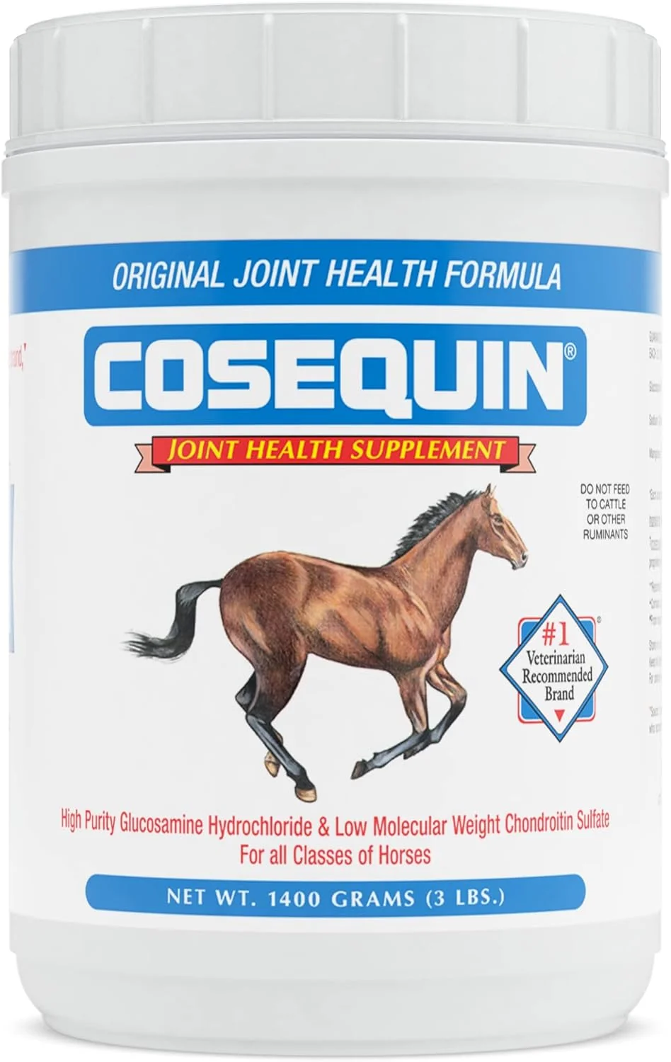 Refined Nutramax Cosequin Joint Health Supplement for Horses - Powder with Glucosamine and Chondroitin 1400 Grams Specialty