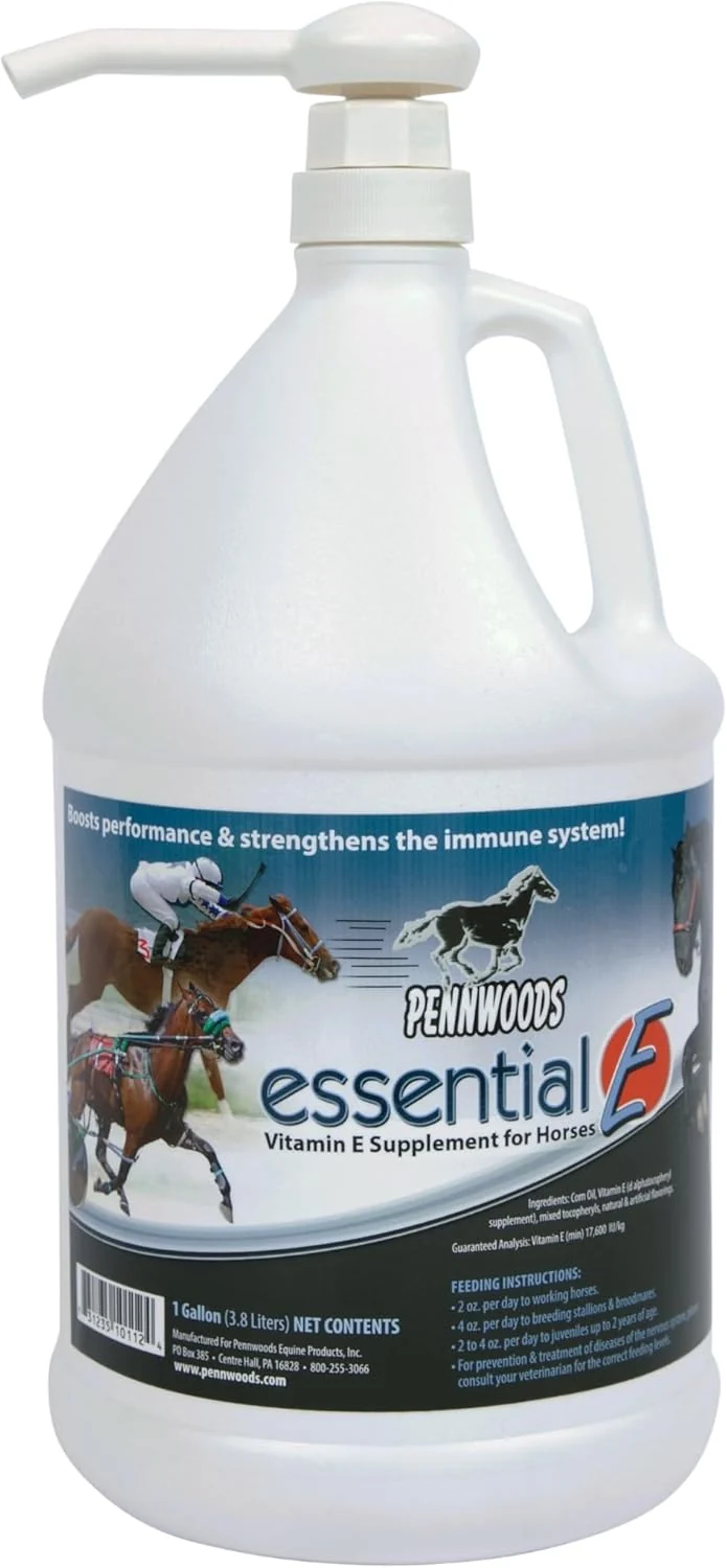 Green Essential E Equine Vitamin E Supplement for Horse Health Performance Recovery Nutrition - 1 Gallon Sophisticated