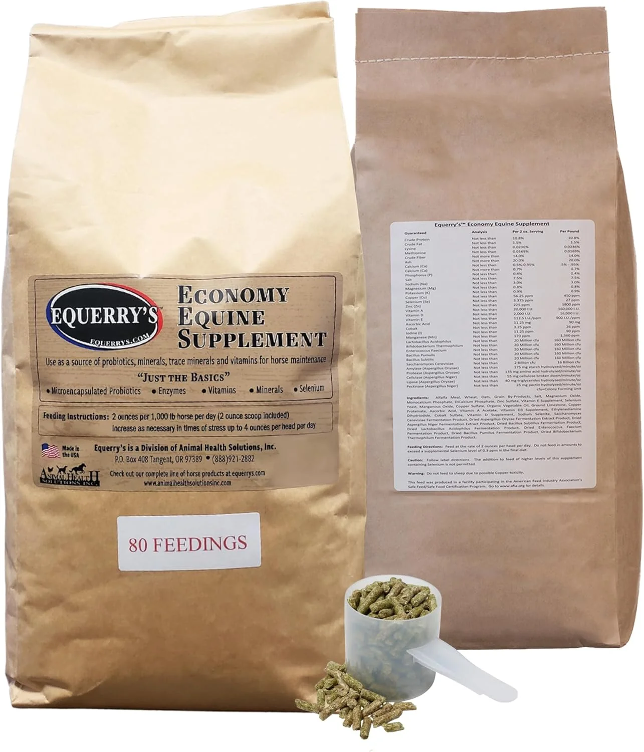 Comfortable Equerry's Economy Equine Supplement - Horse Probiotics Supplement for Horses Horse Vitamins and Minerals Supplement with Enzymes and Selenium 10lb First-Class