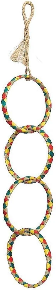 Optimized Planet Pleasures 4 Ring Chain 17 Small Bird Toy Luxury