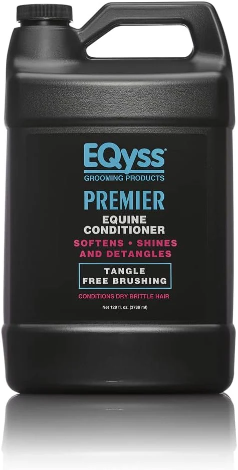 Practical EQyss Premier Equine Conditioner - Moisturize Skin Detangle Horse's Mane Tail Coat Add Shine Tangle- Brushing Minimize Flyaways 128 oz User-Friendly