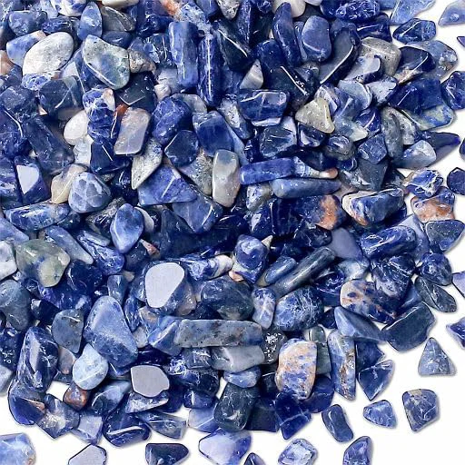 Unique YATOJUZI Blue Sodalite 1LB Aquarium Gravel Rocks Bulk Whole Tumbled Convenient