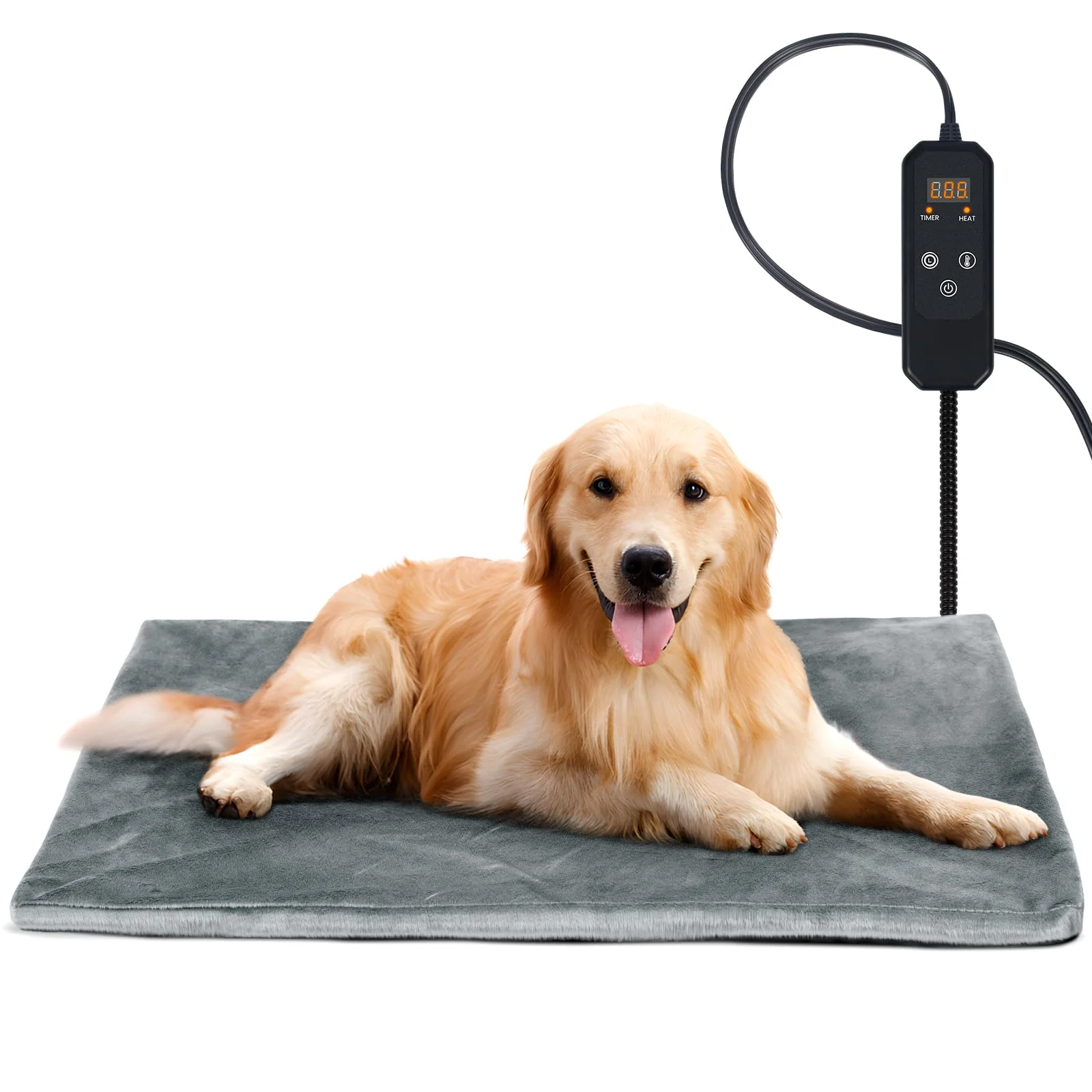 Professional Niubya Pet Heating Pad for Dogs Cats — Adjustable Temp Waterproof Pad 35x24 Reusable